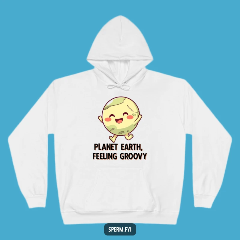 Funny Planet Hoodie: Cozy Joyful Hopper, a Warm Humorous Gift