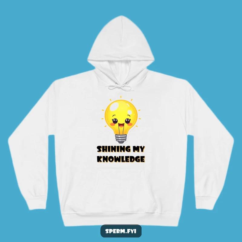 Cozy Funny Cheerful Lightbulb Idea Hoodie - Warm Funny Gift!