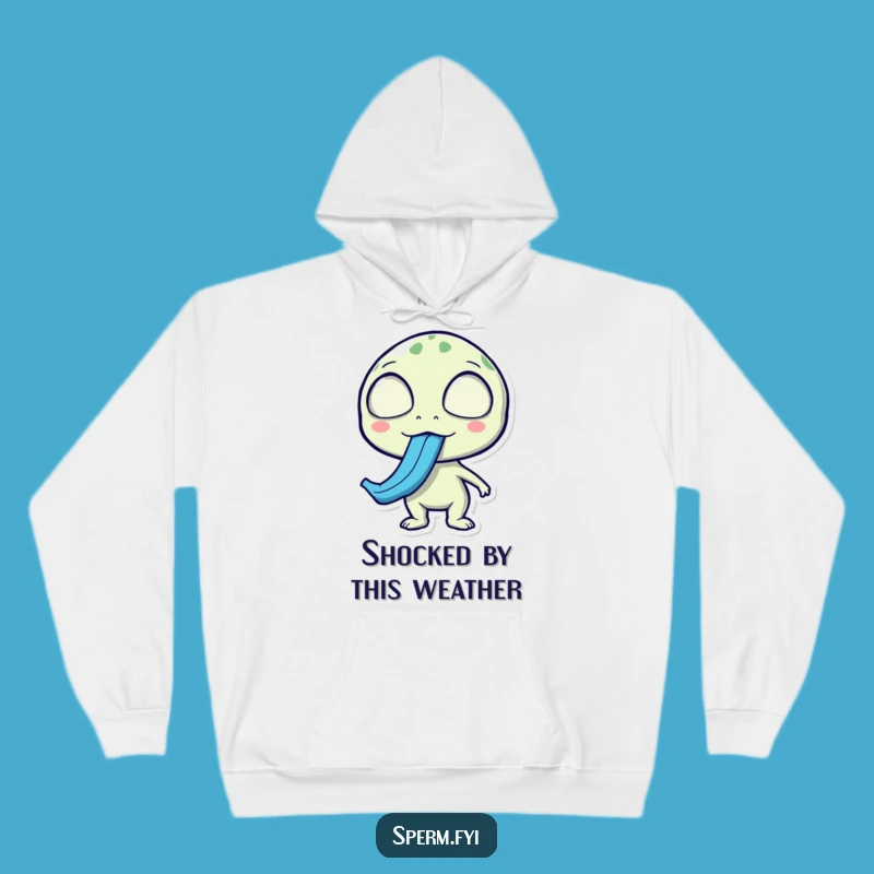 Funny Alien Hoodie: Cozy Surprise Tongue, Warm Quirky Gift