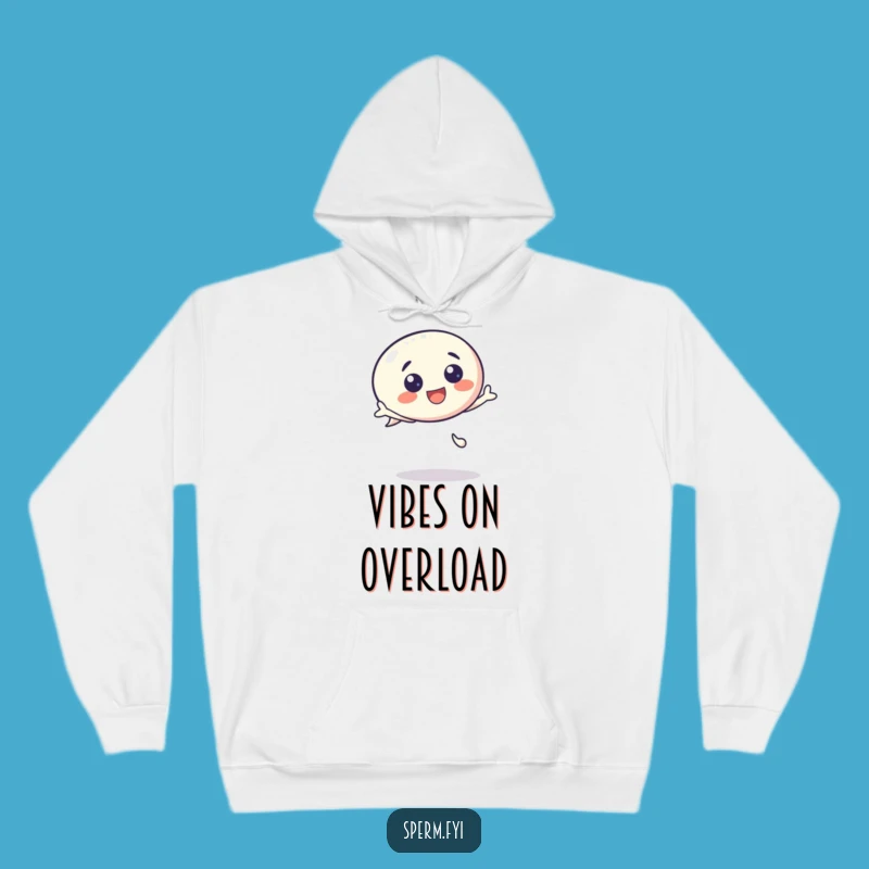 Funny Kawaii Speech Bubble Hoodie - Cozy Bouncing Character, Ultimate Funny Gift