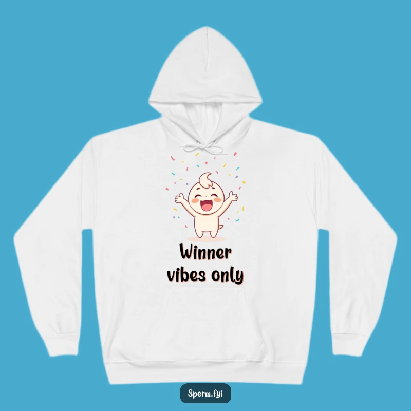 Funny Hoodie: Cozy Up in This Cheerful Character Confetti Design, Great Funny Gift