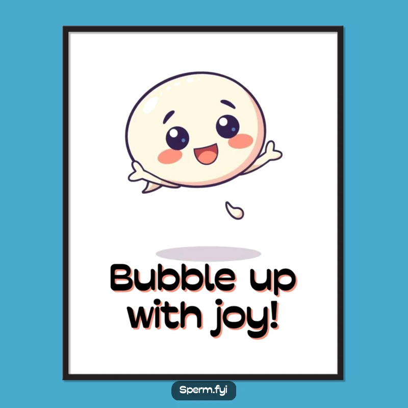 Free Printable Wall Art: Excited Speech Bubble Kawaii Downloadable Art for a Cheerful Space