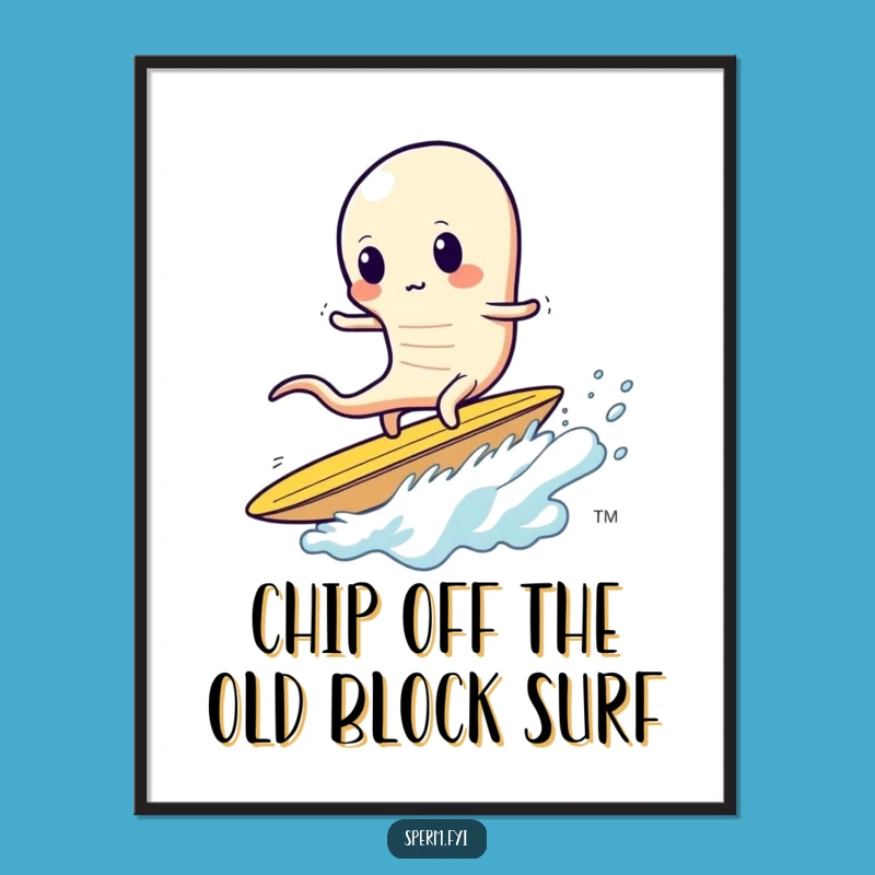 Free Printable Wall Art: Sperm Surfing Chips