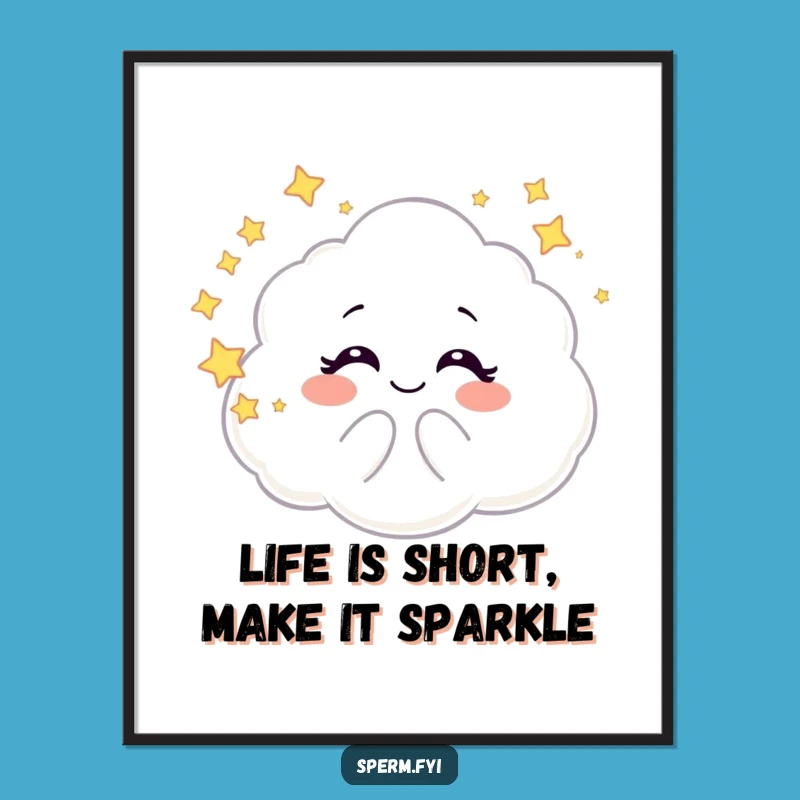 Free Printable Wall Art: Giggling Galaxy Cloud - Whimsical & Funny Downloadable Art