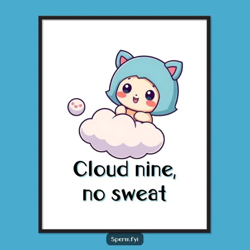 Funny Free Printable Cloud Bounce Wall Art: Playful DIY Decor