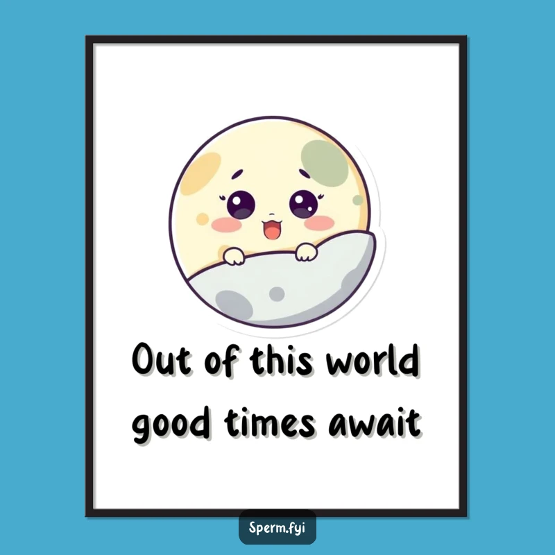 Free Printable Surprise Moon Art - Funny Downloadable Space Decor for Your Home