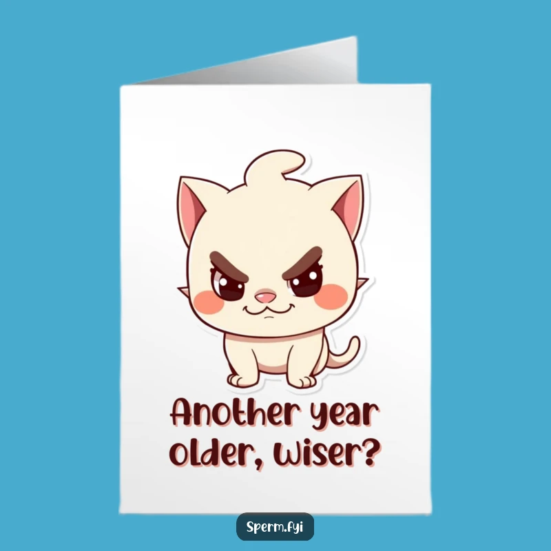 Free Printable Birthday Card: Mischievous Grin, Cheeky Downloadable Gift