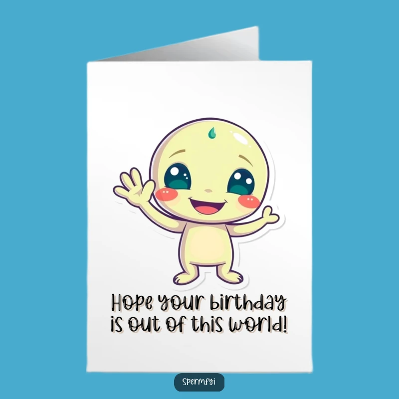 Free Printable Alien Birthday Card - Funny Downloadable Greeting for Extraterrestrial Fun