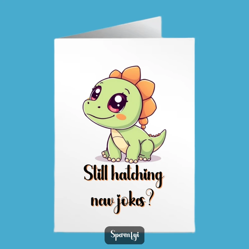 Free Printable Dino Card: Curious Eyes Greeting for a Roaring Good Birthday!