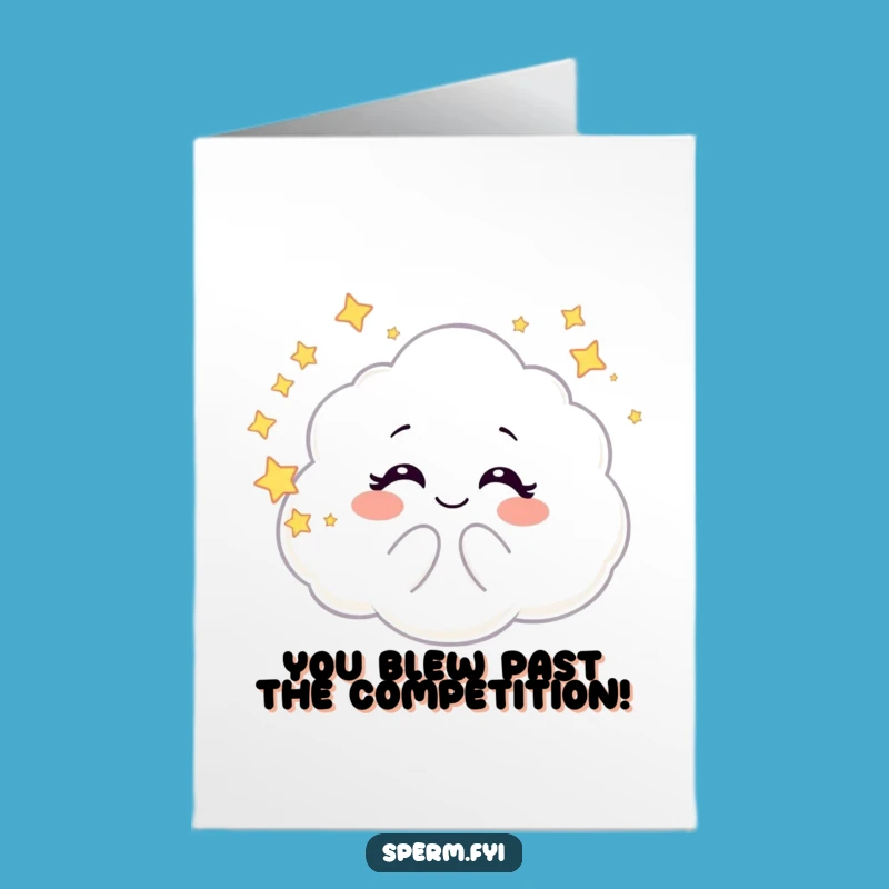 Free Printable Congrats Card: Galaxy Cloud Bubbles - Funny Celebration Download