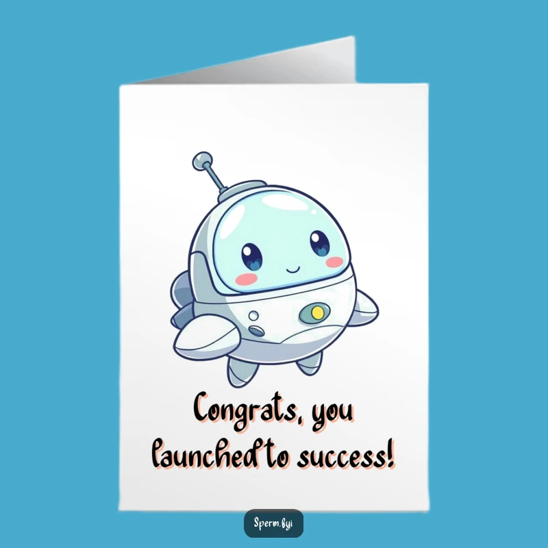 Free Printable Spaceship Congrats Card - Humorous Downloadable Greeting for Bold Successes