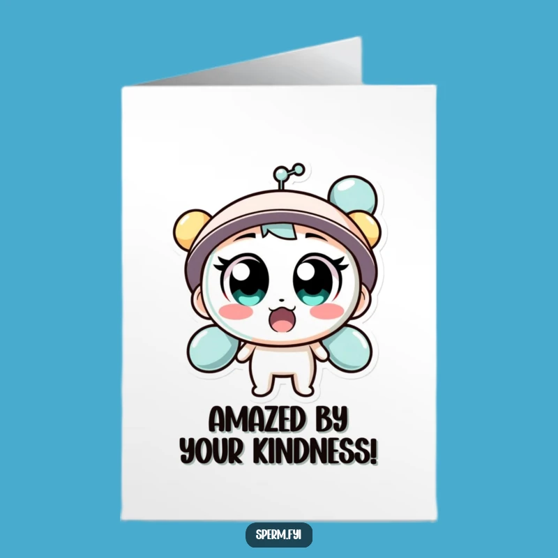 Free Printable Thank You Card: Surprised Molecule Downloadable for Unexpected Gratitude