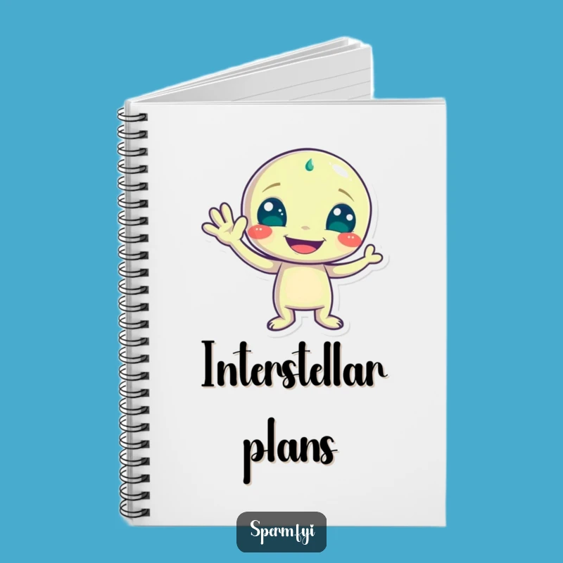 Funny Alien Wave Notebook: Jot Down Ideas with Space Humor, Great Funny Gift!