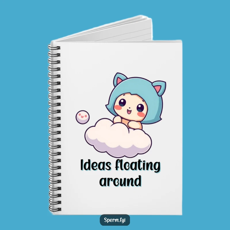 Funny Cloud Bouncing Notebook: Jot Down Ideas with Playful Flair Gift