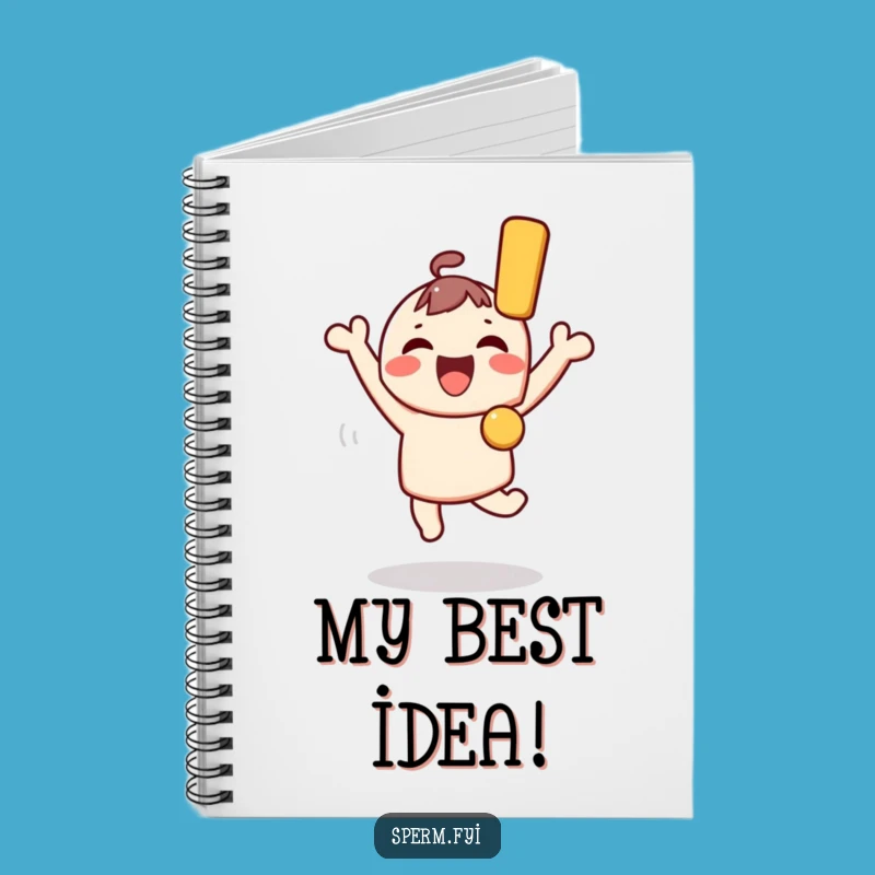 Funny Joyful Kawaii Character Notebook - Journal Gift for Excitement