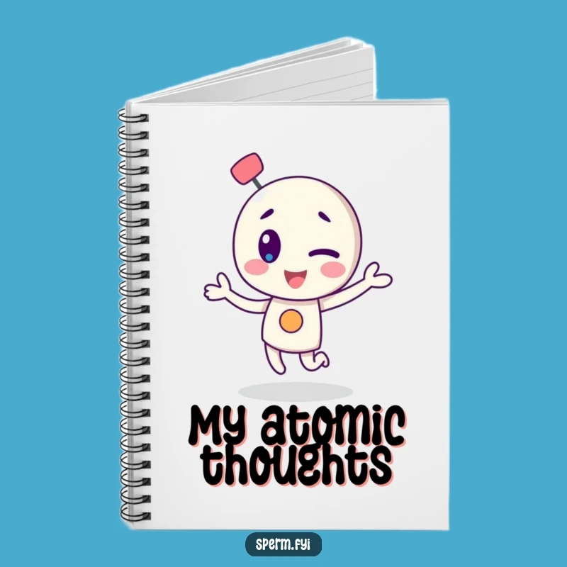 Funny Winking Atom Dance Notebook: Jot Down Energetic Ideas
