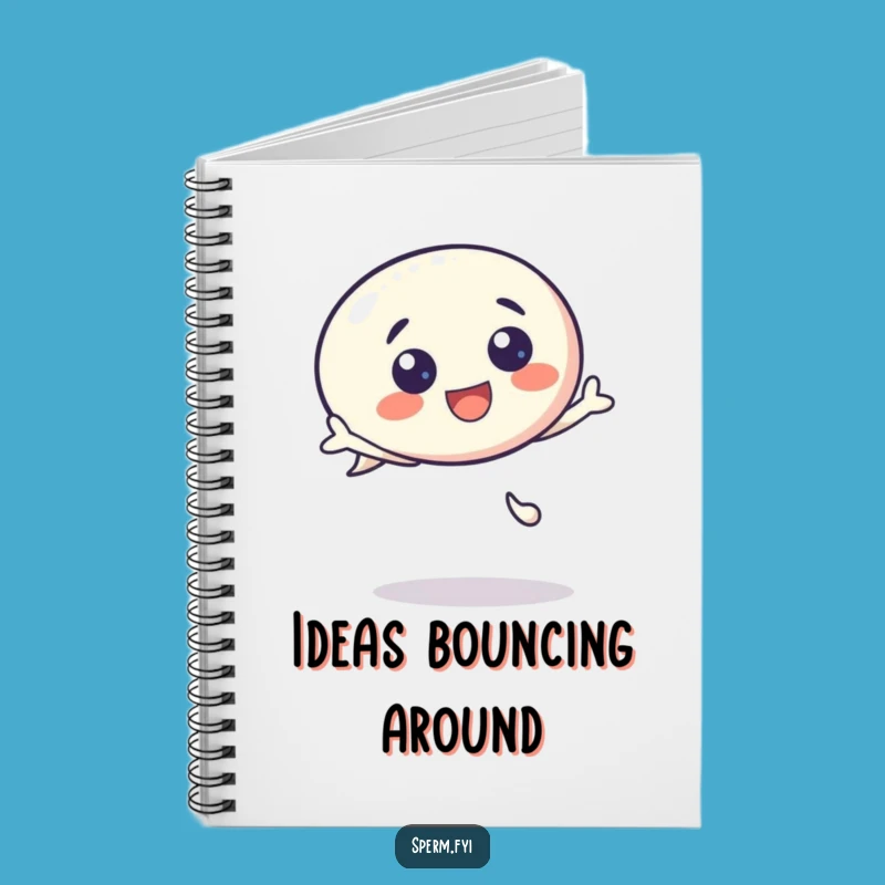 Funny Kawaii Speech Bubble Notebook - Bouncing Ideas Journal, Perfect Funny Gift