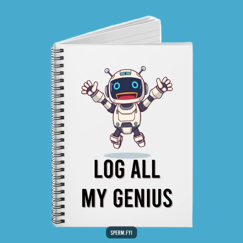 Funny Jumping Robot Notebook: Capture Ideas with Energetic Flair