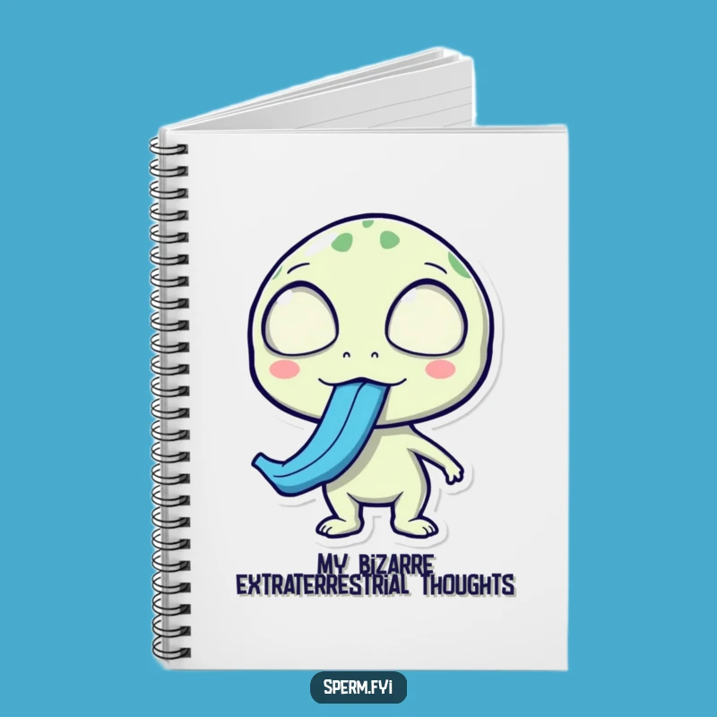 Funny Alien Notebook: Surprise Thoughts Journal, Humorous Quirky Gift