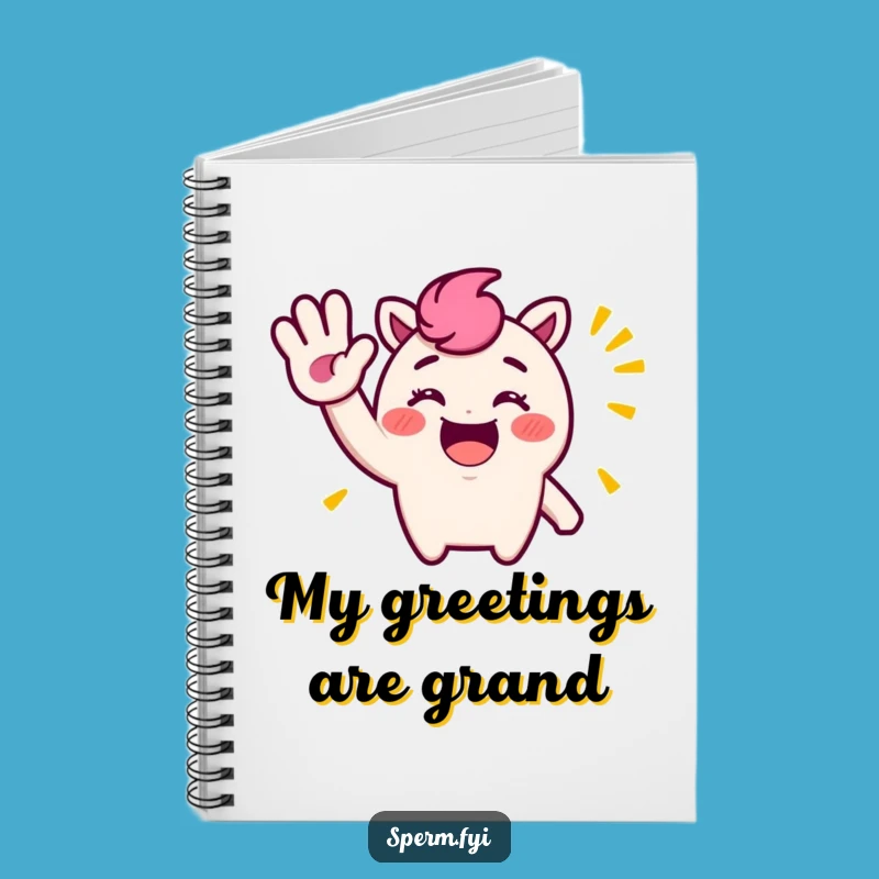 Funny Waving Character Notebook: Jot Down Ideas with a Smile, Perfect Funny Gift