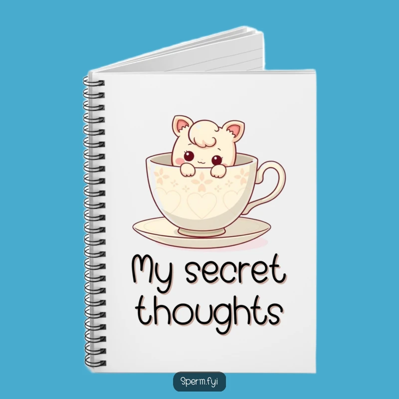 Funny Curious Teacup Notebook: Character's Journal for Secret Thoughts