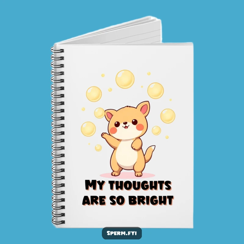 Funny Kawaii Juggler Notebook: Lined Orb Balancing Act Journal, Great Funny Gift