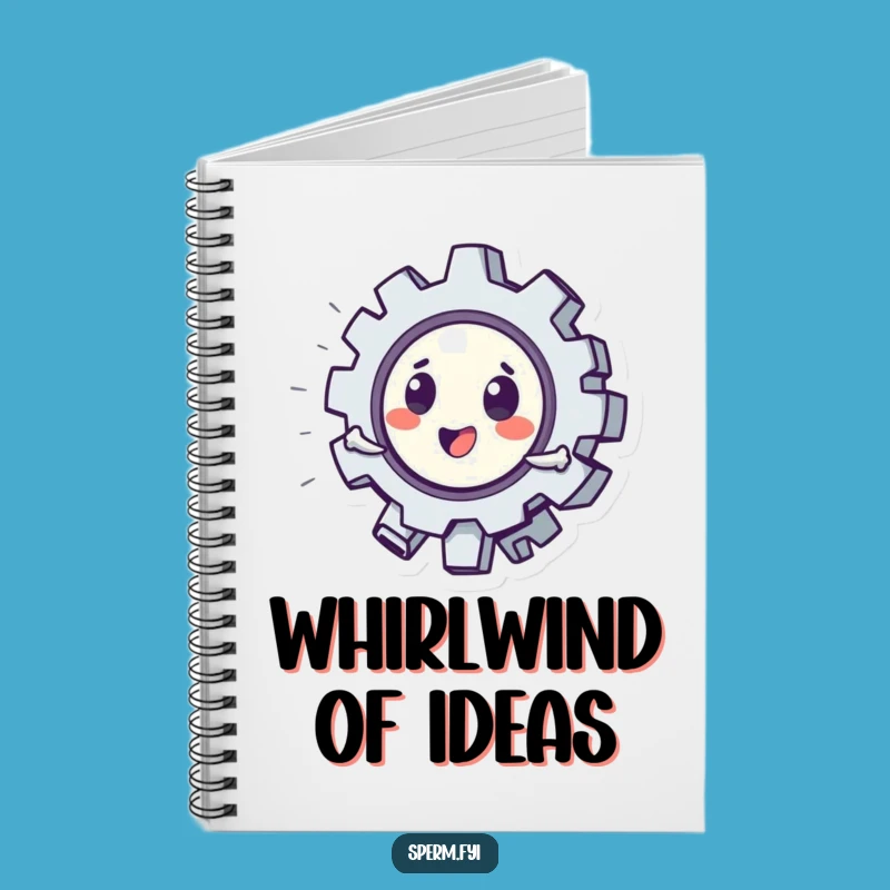 Funny Notebook: Playful Gear Character Spinning, a Journal for Creative and Humorous Ideas