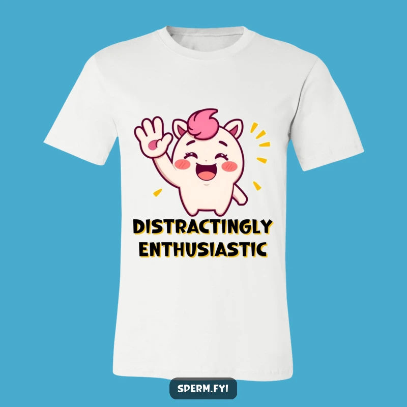 Funny Character T-Shirt: Silly Exaggerated Wave Design for a Playful Look, Funny Gift Idea