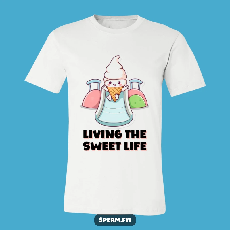 Funny Kawaii Ice Cream T-Shirt: Happy Slide Adventure, Great Funny Gift for Fun Seekers