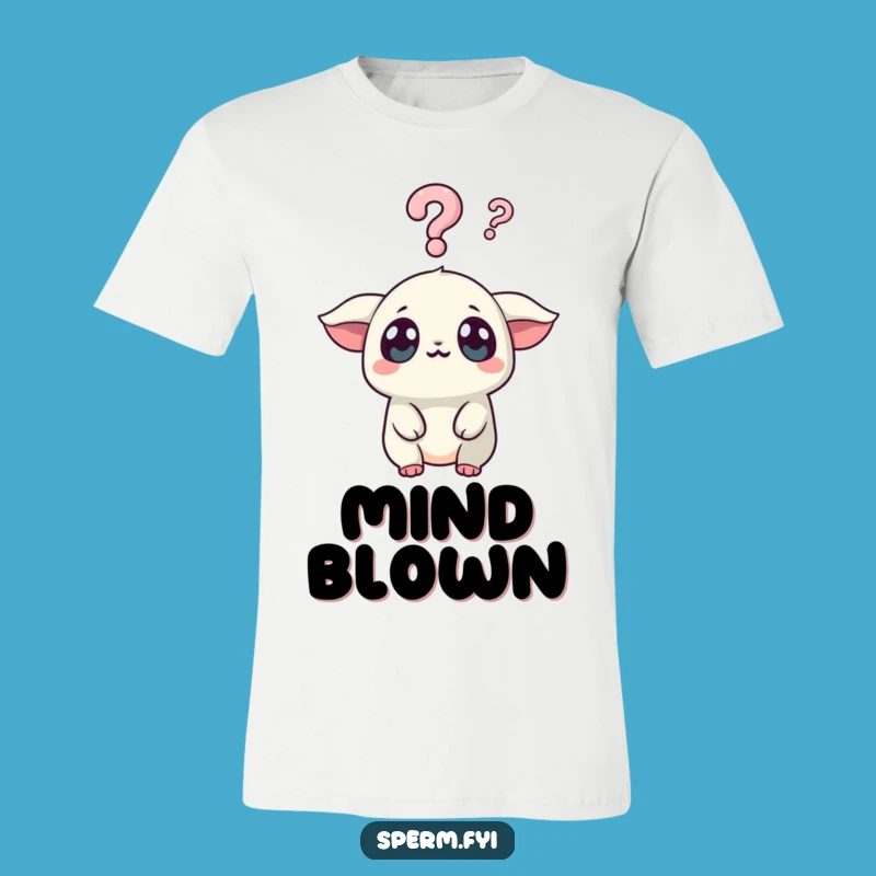 Funny Surprised Kawaii Creature T-Shirt - Hilarious Gift for the Curious