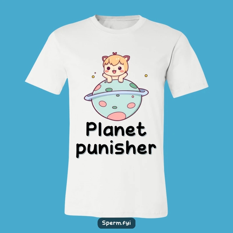 Funny Planet Bop T-Shirt - Playful Character Space Fun - Awesome Apparel!