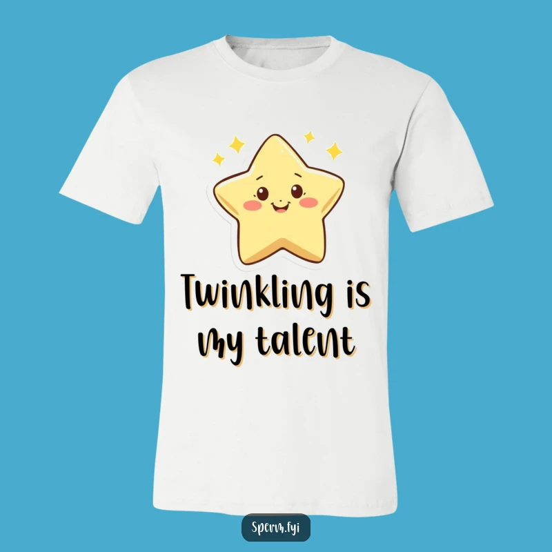Funny Star T-Shirt: Enthusiastic Twinkler Tee, a Celestial Humorous Gift