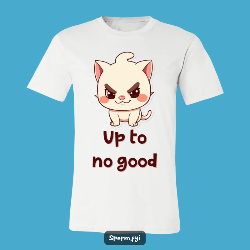 Funny Mischief Tee: Sly Grin Design for Playful Souls, Ideal Funny Gift