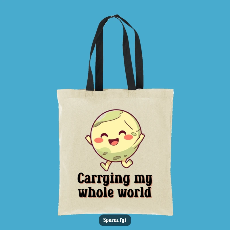 Funny Planet Tote Bag: Chic Joyful Hopper, a Practical Humorous Gift