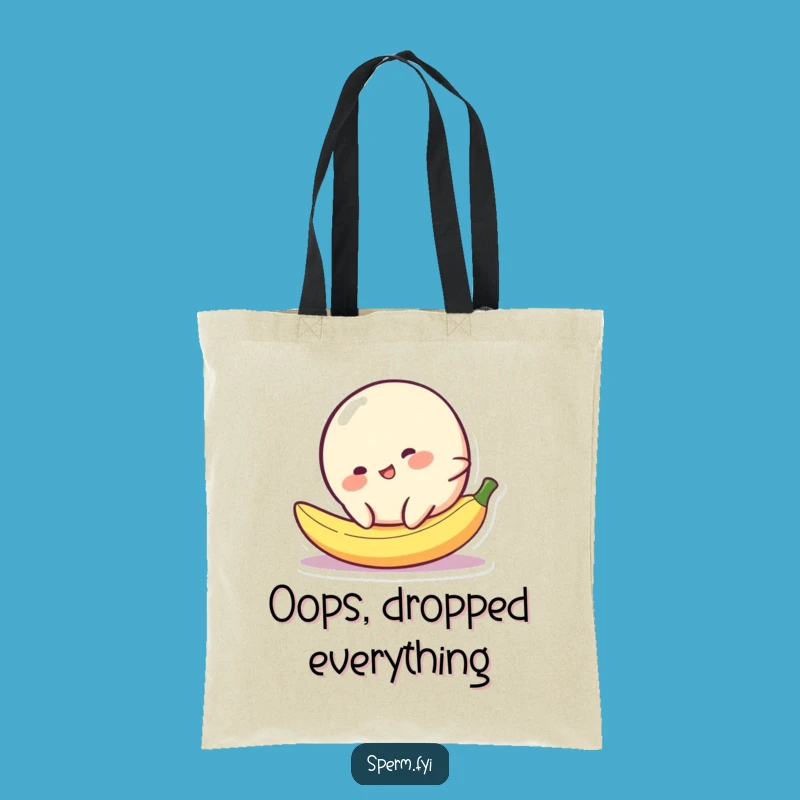 Funny Blob Banana Peel Tote Bag: Stylish and Hilarious Character Accessory