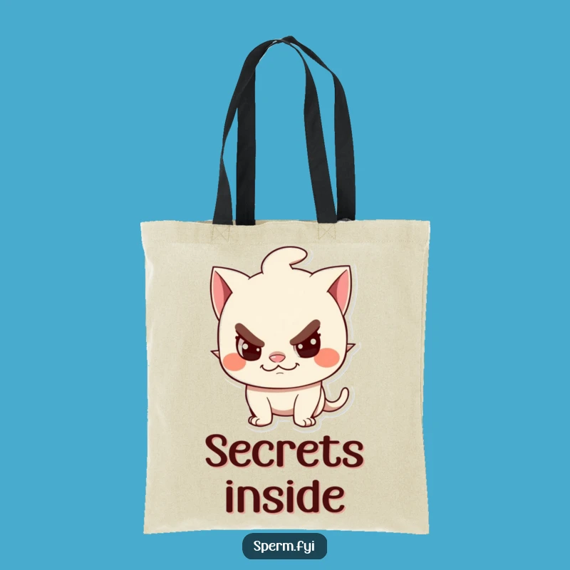 Funny Mischief Tote Bag: Carry Your Secrets with a Grin, Perfect Funny Gift