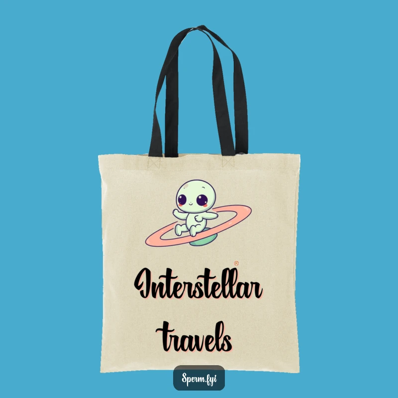 Funny Kawaii Alien Tote Bag - Spacious and Hilarious Cosmic Companion Gift