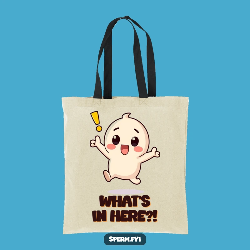 Funny Kawaii Exclamation Point Surprise Tote Bag - Bold Funny Gift!